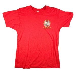 Vintage Camp Hook Summer Camp T Shirt Mens Size Medium 80s Boy Scouts Dan Beard